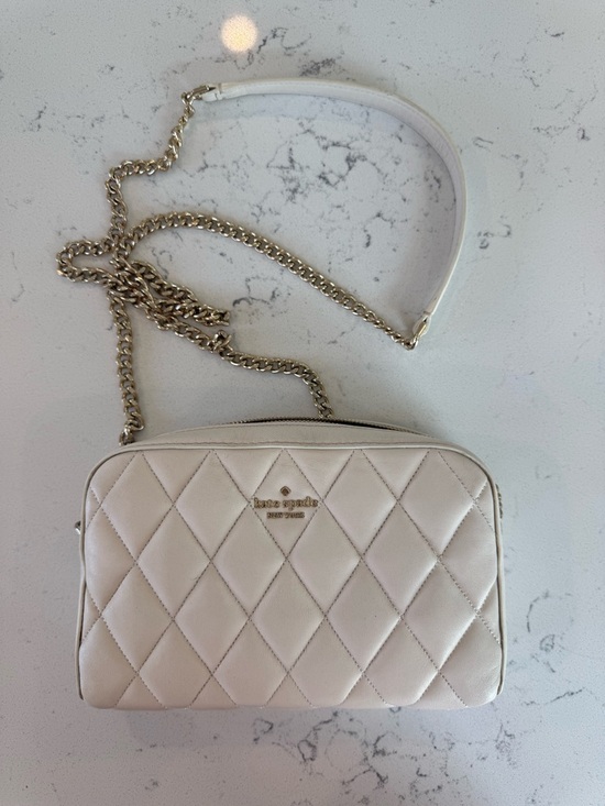 kate spade Handbags - kate ♠️ quilted crossbody with gold chain strap